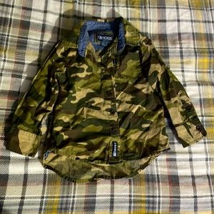 Camo Button up Shirt